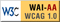 icona livello di conformità AA, W3C-WAI Web Content Accessibility Guidelines 1.0